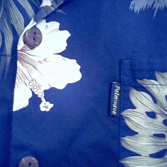 Tropical Print Button Down Shirt - Picture 3 of 3